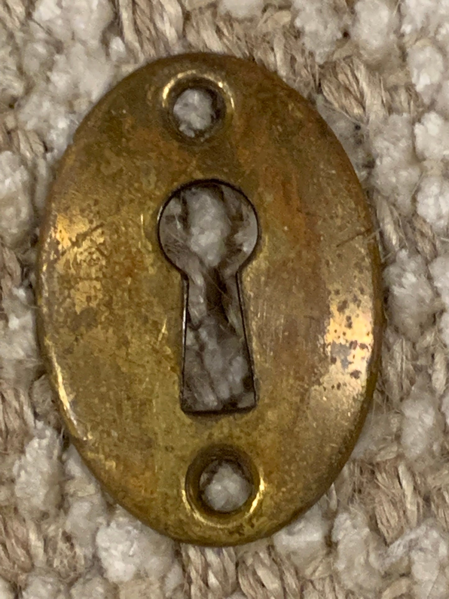 Antique Brass Key Hole Cover Escutcheon