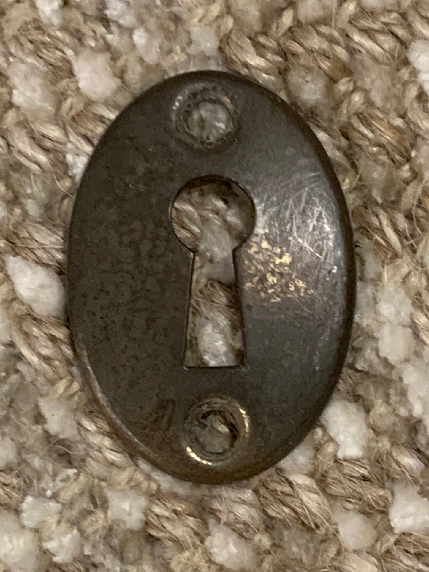 Antique Brass Key Hole Cover Escutcheon