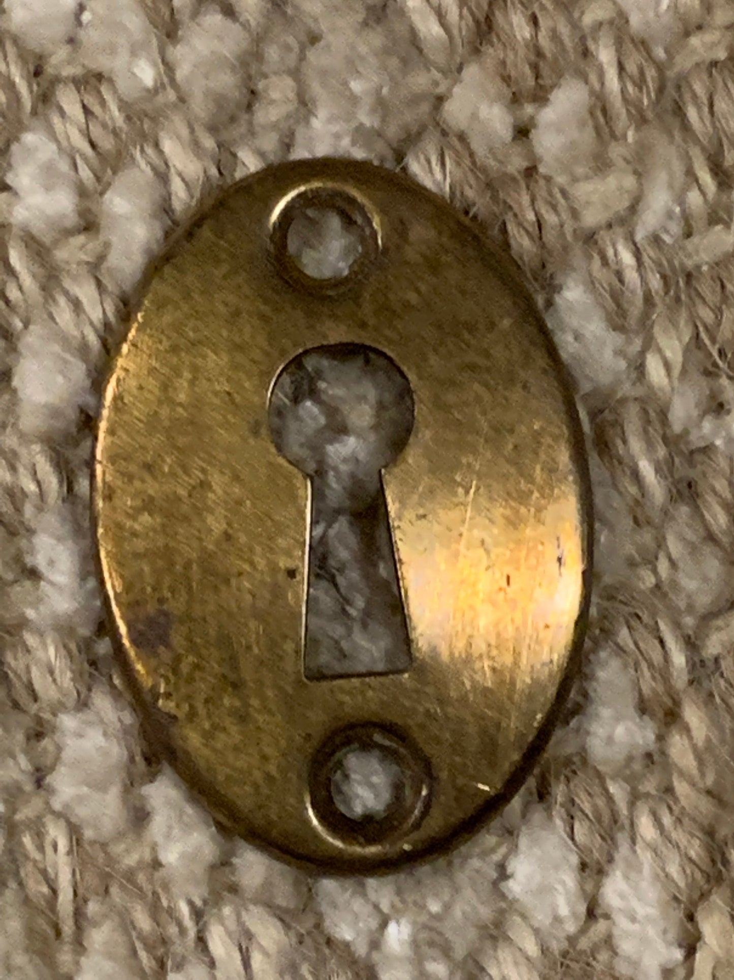 Antique Brass Key Hole Cover Escutcheon