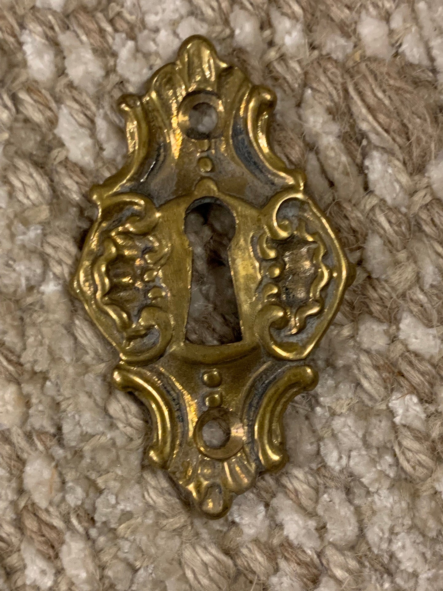 Decorative Cast Brass Key Hole Cover Escutcheon