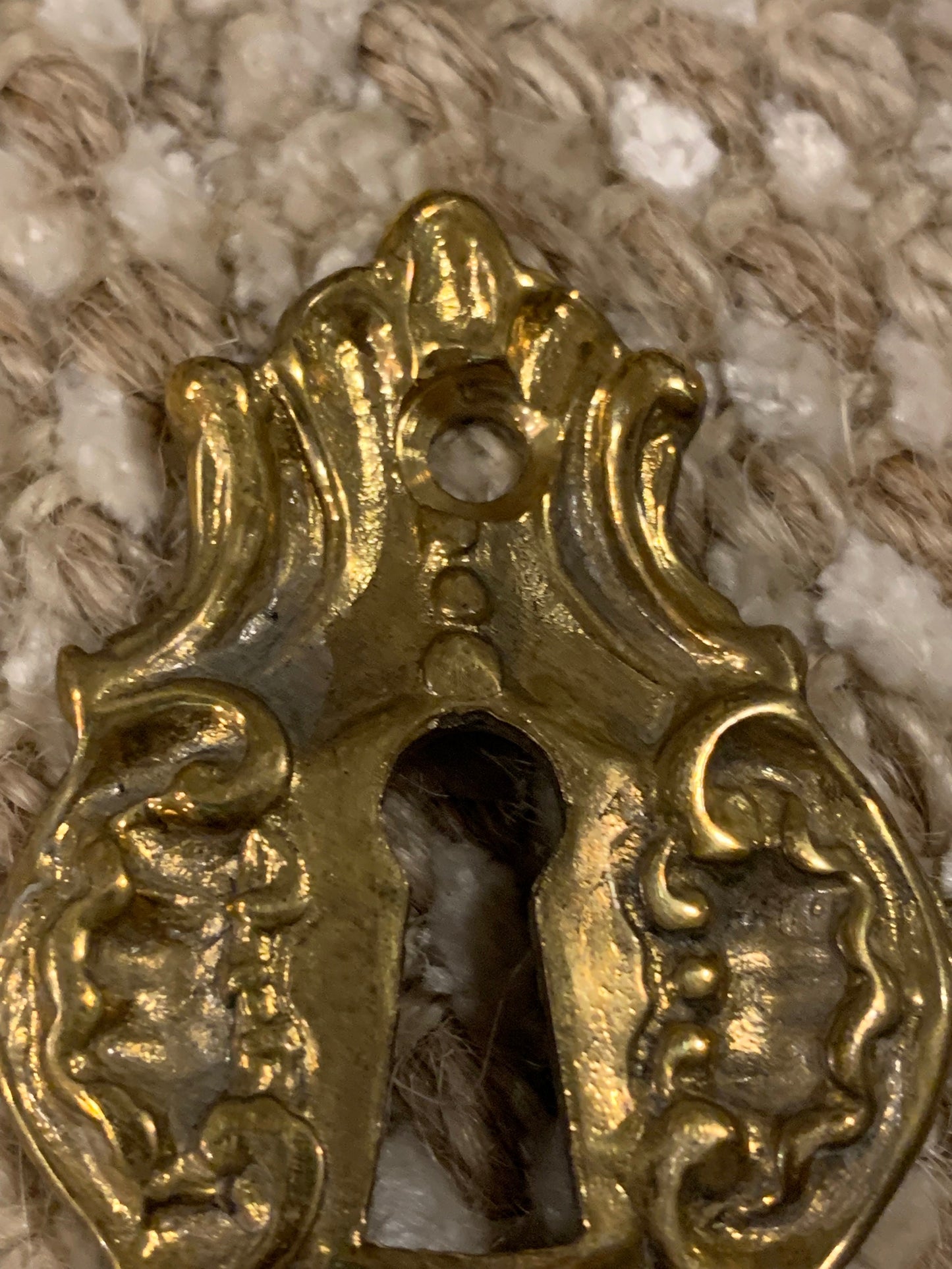 Decorative Cast Brass Key Hole Cover Escutcheon