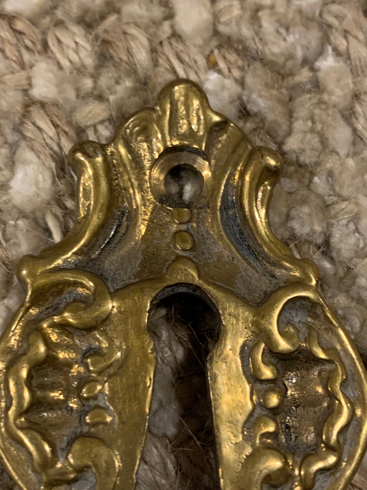 Decorative Cast Brass Key Hole Cover Escutcheon