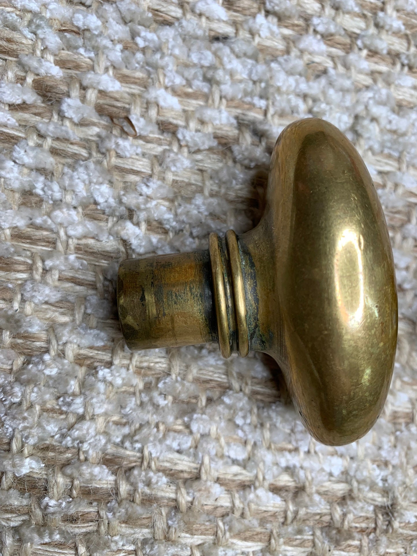 Antique Oval Brass Door Knobs And Cast Brass Door Plates