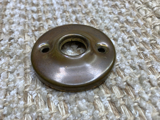 2 1/8" Stamped Brass Rosette Escutcheon For Door Knob