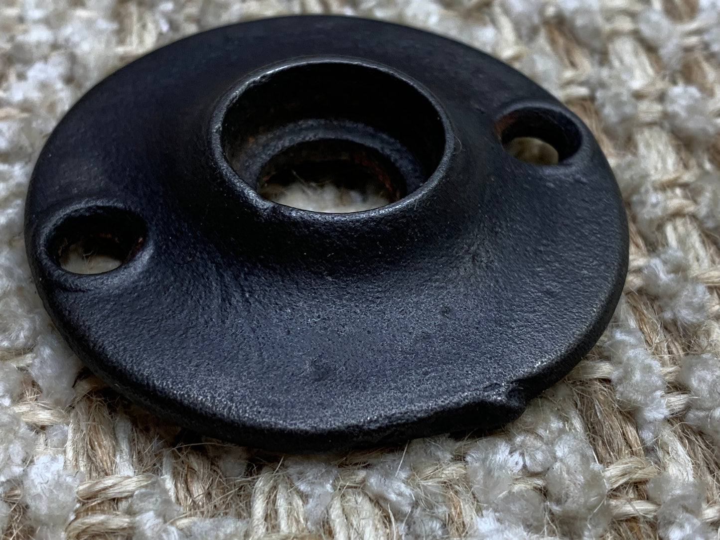 2" Antique Cast Iron Rosette Escutcheon For Door Knob