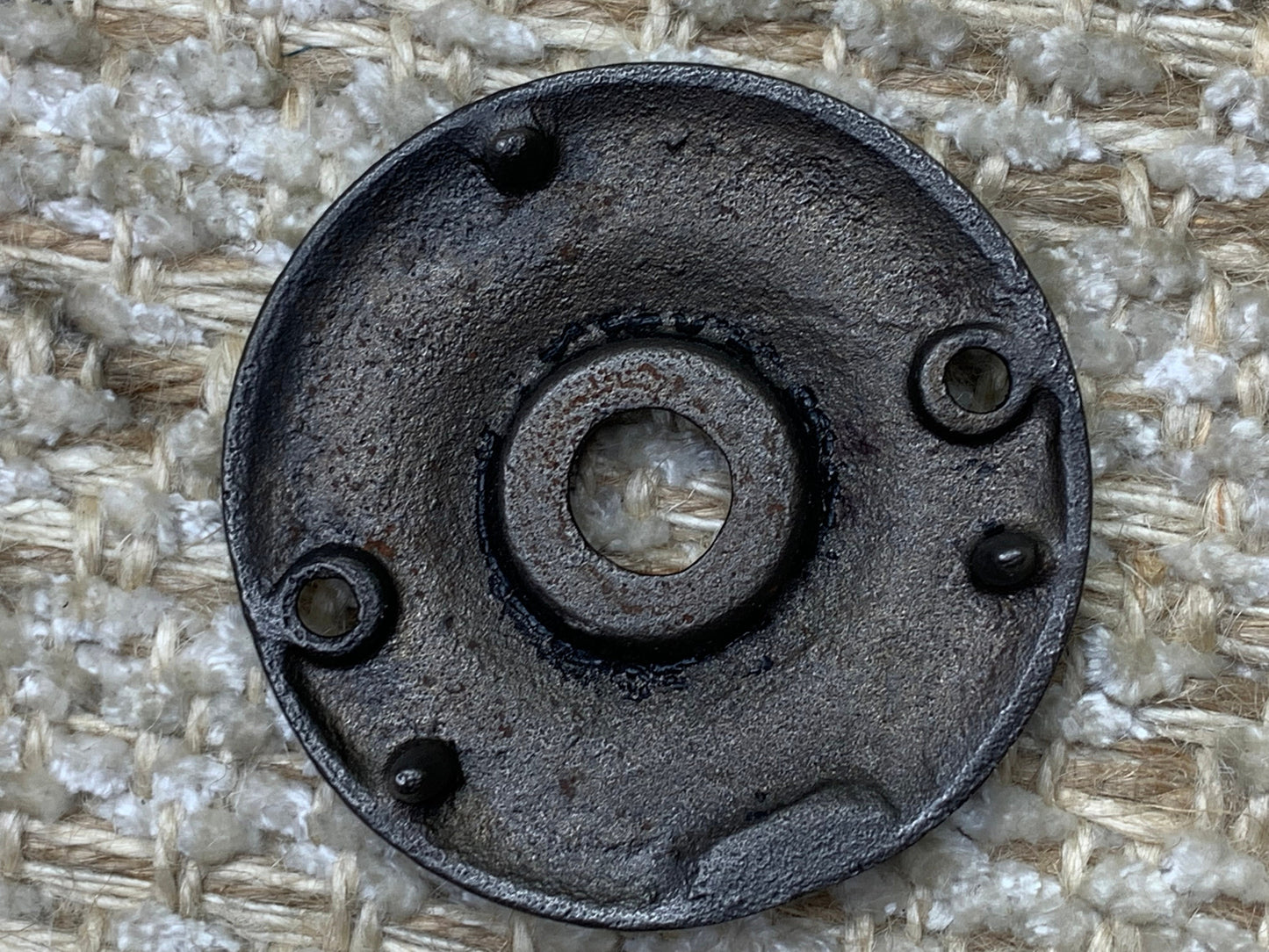 2 3/16" Cast Iron Rosette Escutcheon For Door Knob