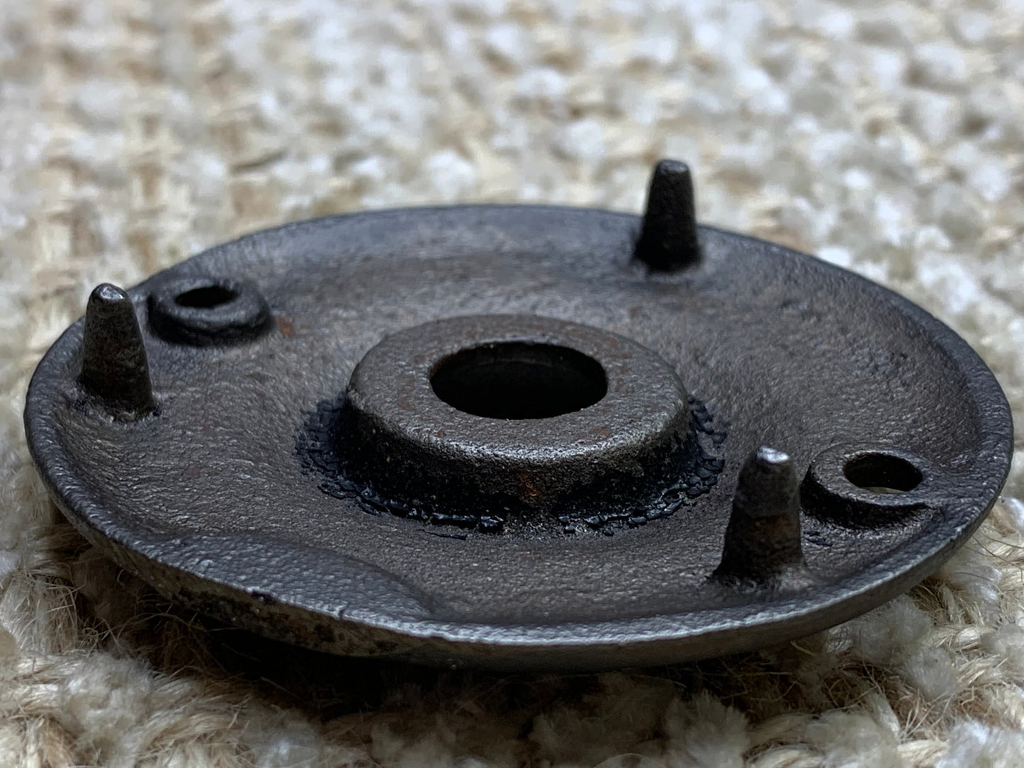 2 3/16" Cast Iron Rosette Escutcheon For Door Knob