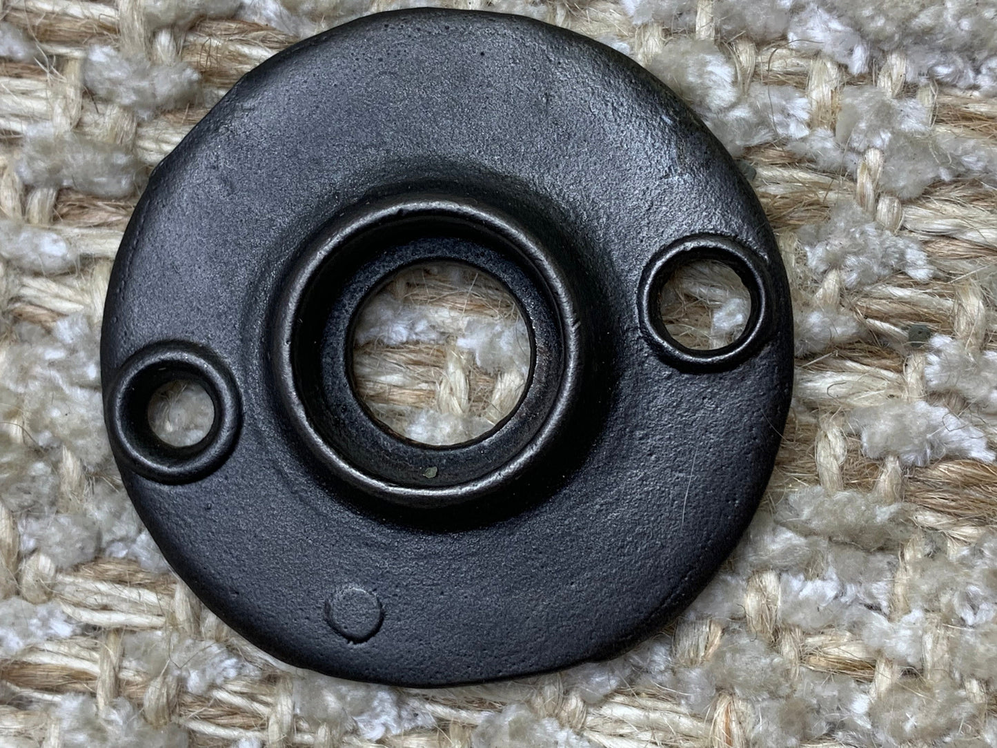 1 13/16" Cast Iron Rosette Escutcheon For Door Knob