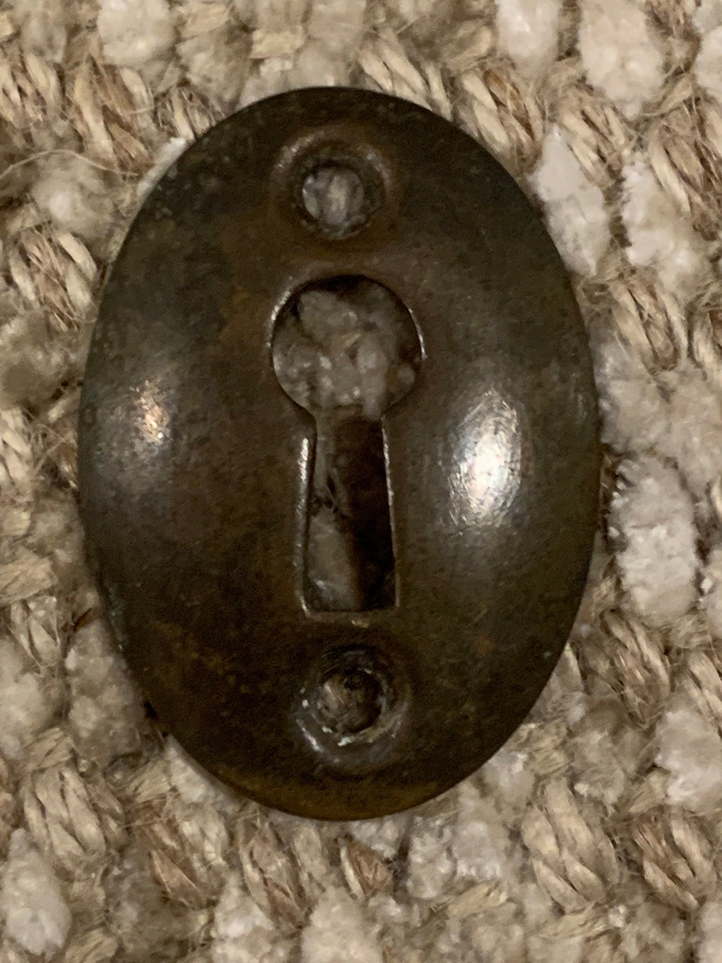 Antique Brass Key Hole Cover Escutcheon