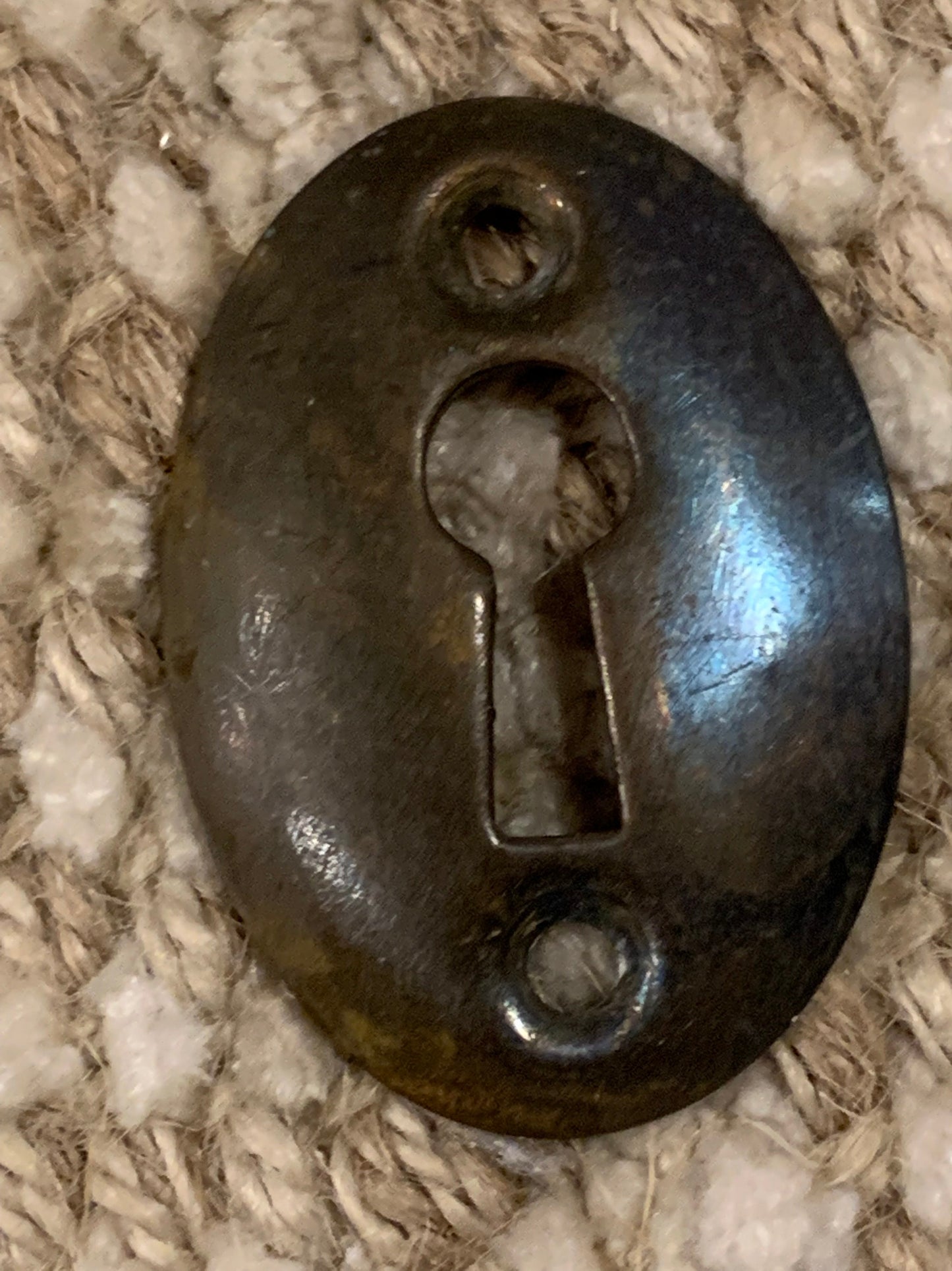 Antique Brass Key Hole Cover Escutcheon