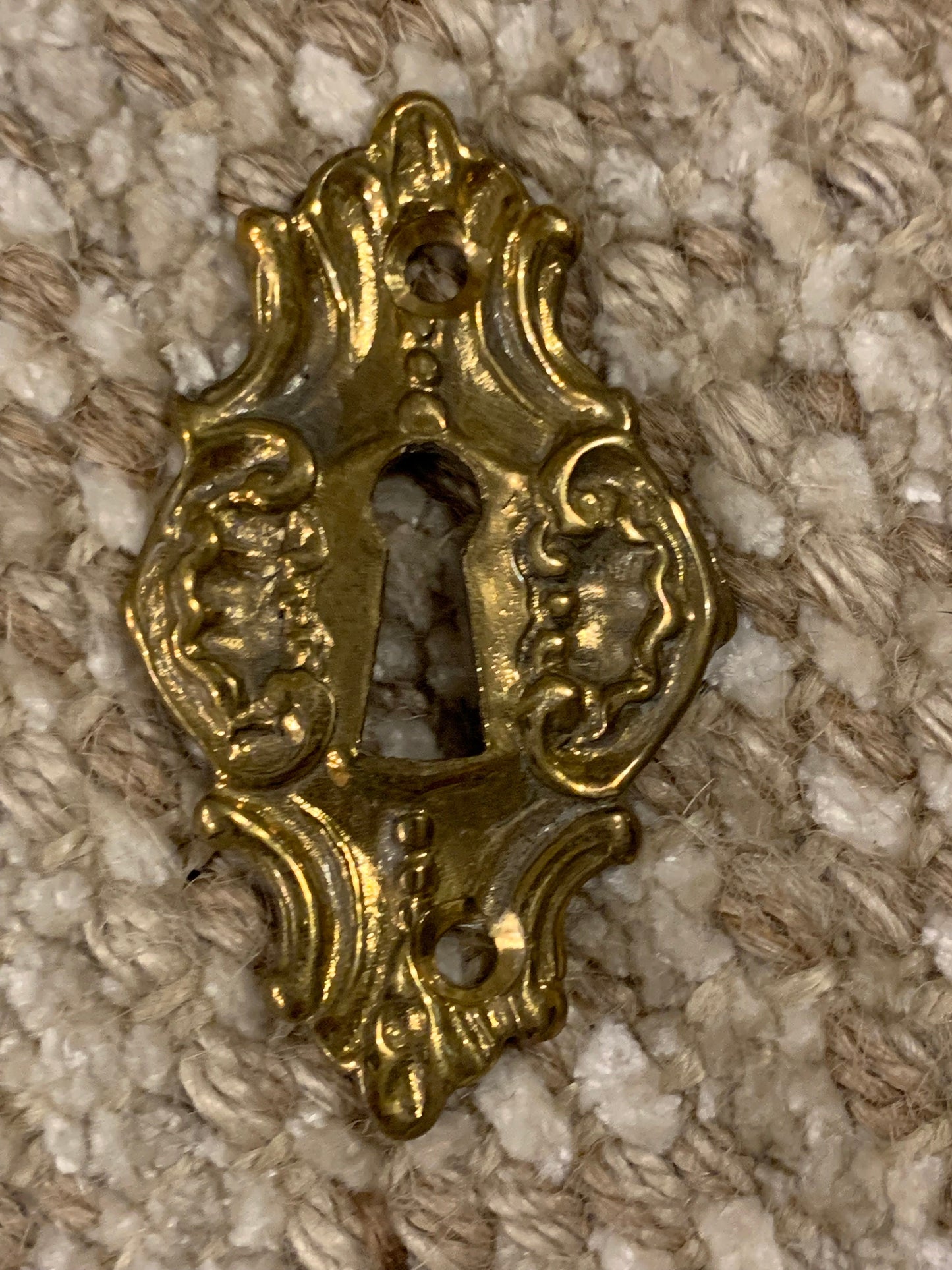 Decorative Cast Brass Key Hole Cover Escutcheon