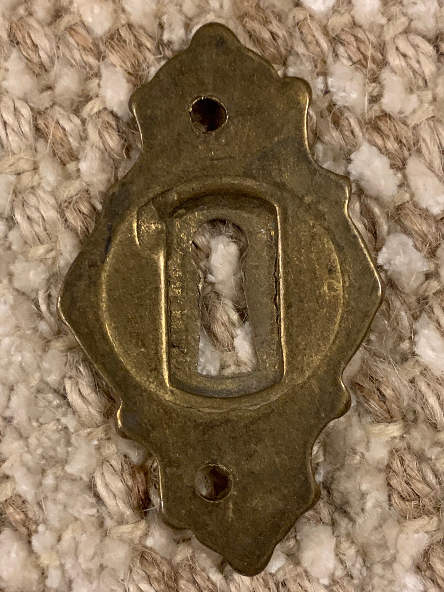 Decorative Cast Brass Key Hole Cover Escutcheon